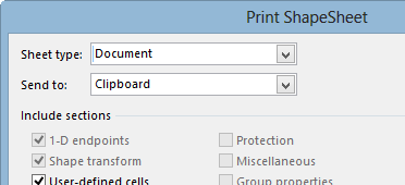 VisioPrintShapeSheet