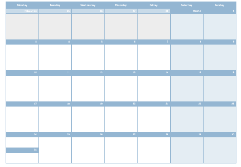 John Goldsmith's visLog: A 35 day calendar shape for Visio 2013