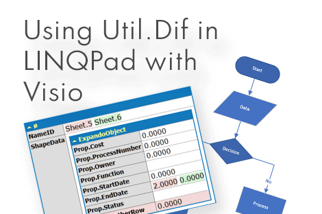 UsingUtilDifInLinqpadWithVisio