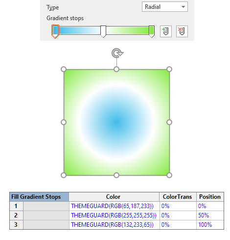 Visio Gradient Stops